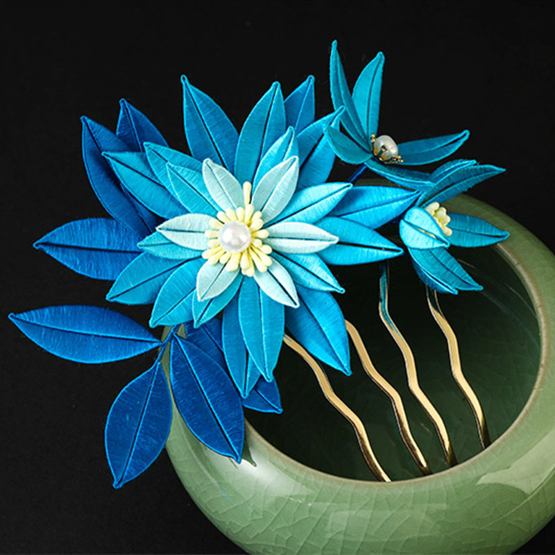 现货批发手工diy新款缠花卡纸纸模发簪古风发饰自制纸片图样