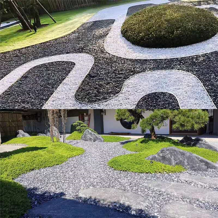 现货供应白色石子 园林造景用白色鹅卵石 机制白石子 园艺白石子