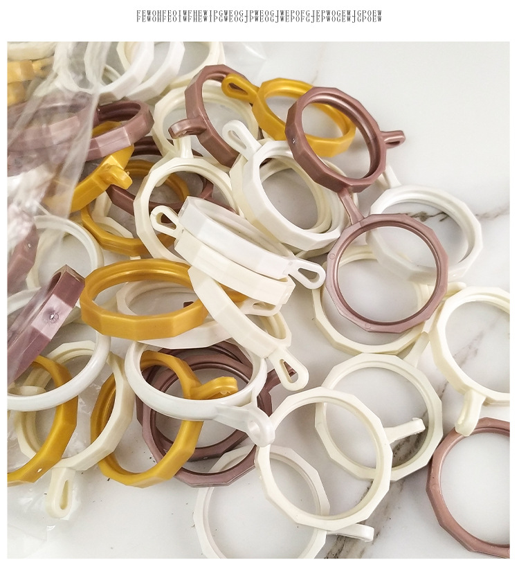 现货批发窗帘挂钩环窗帘拉环便宜加厚窗帘配件吊环静音窗帘挂环