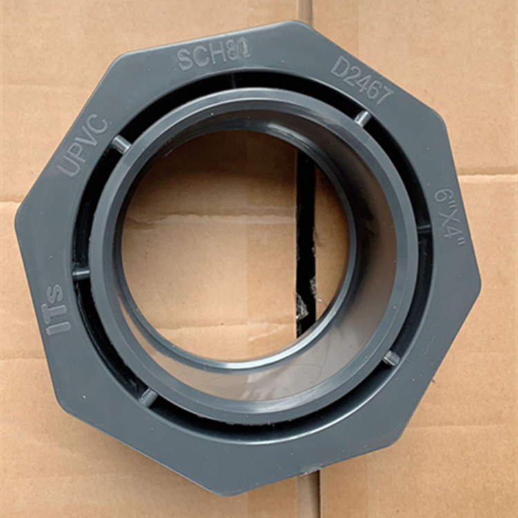 sch80美标upvc pvc补心 补芯 异径缩接 卜申 6寸*4寸 dn150*dn100