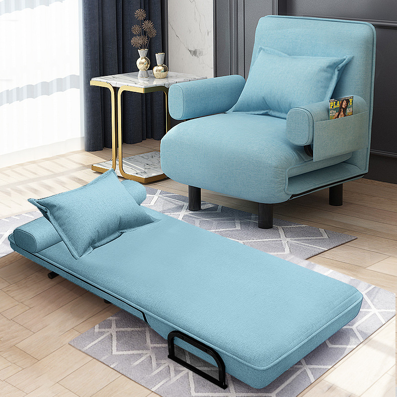 折叠床单人两用沙发办公室午休家用双人小户型多功能卧室阳台躺椅