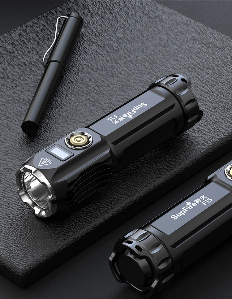 supfire神火p90强光可充电远射手电筒36w铝合金led迷你定焦手电筒