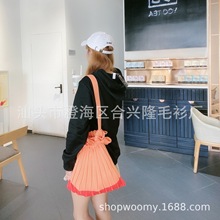 亚马逊ebay韩国购物袋手提包小清新春夏针织大号单肩包女编织包女