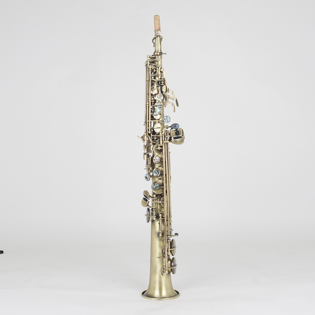 铜管乐器青铜仿古色降b调直管高音萨克斯 学生入门练习saxophone