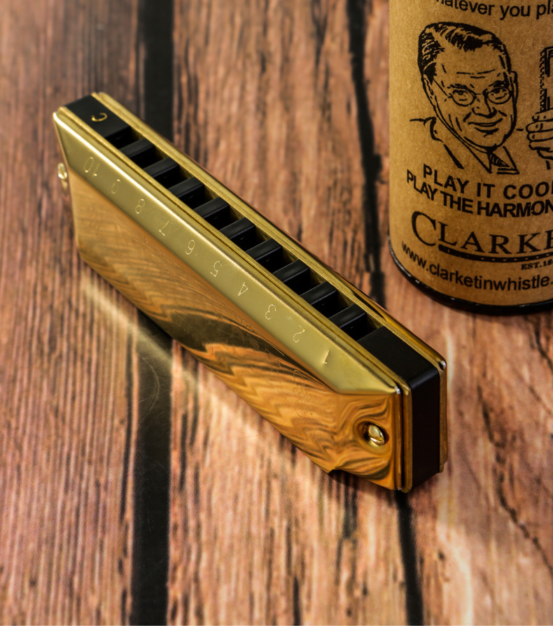 clarke布鲁斯口琴蓝调十孔成人初学者c调蓝调口琴10孔儿童乐器