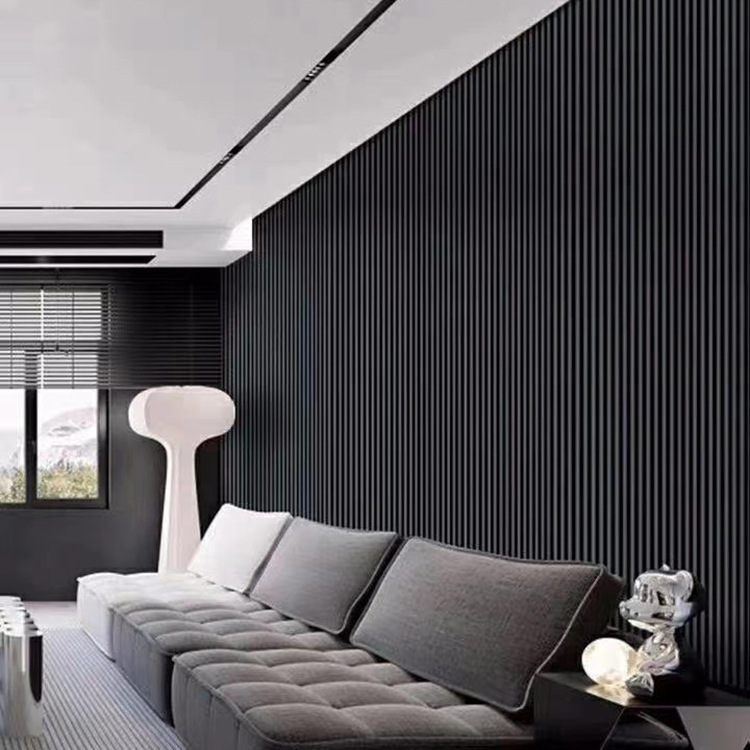 工厂定制木纹装饰护墙板竹木纤维木饰面板加工定制热胶木塑装饰板