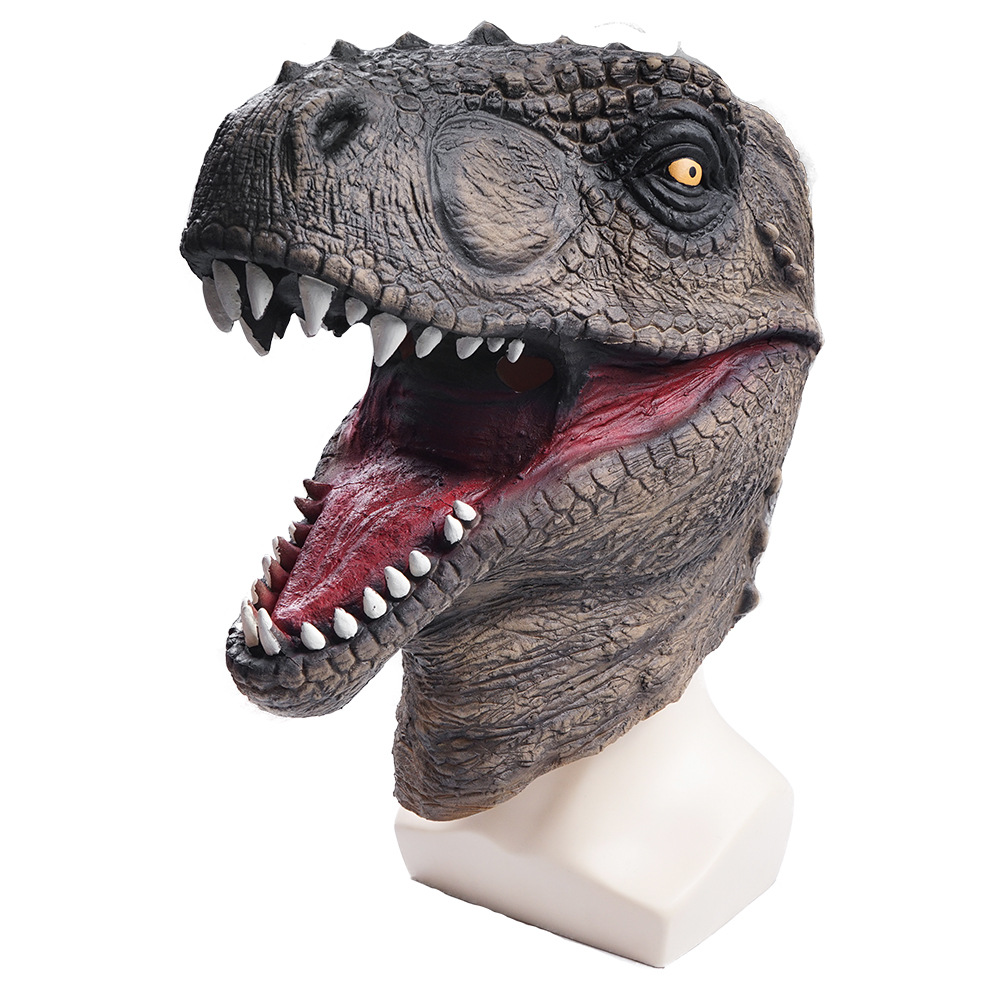 New Products in Stock Supply Latex Dinosaur Mask Activity Party School Stage Props Performance Tyrannosaurus Head Cover