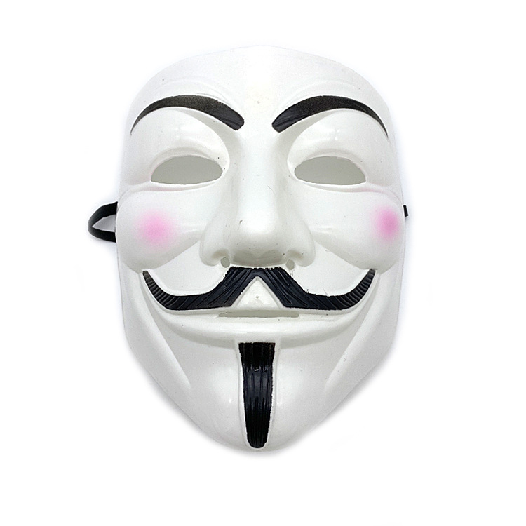 万圣节舞台演出道具派对 影视主题恐怖仇杀v字全脸面具化妆舞会