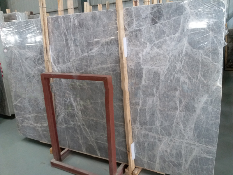 工厂批发银鼎灰石材 爱马任灰 别墅楼梯石材 灰色大理石 加工定制