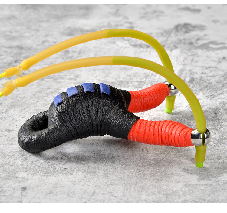 射鱼弹弓铁手不锈钢传统直板反曲单卡球铁手打捕鱼弹弓架度弹弓器