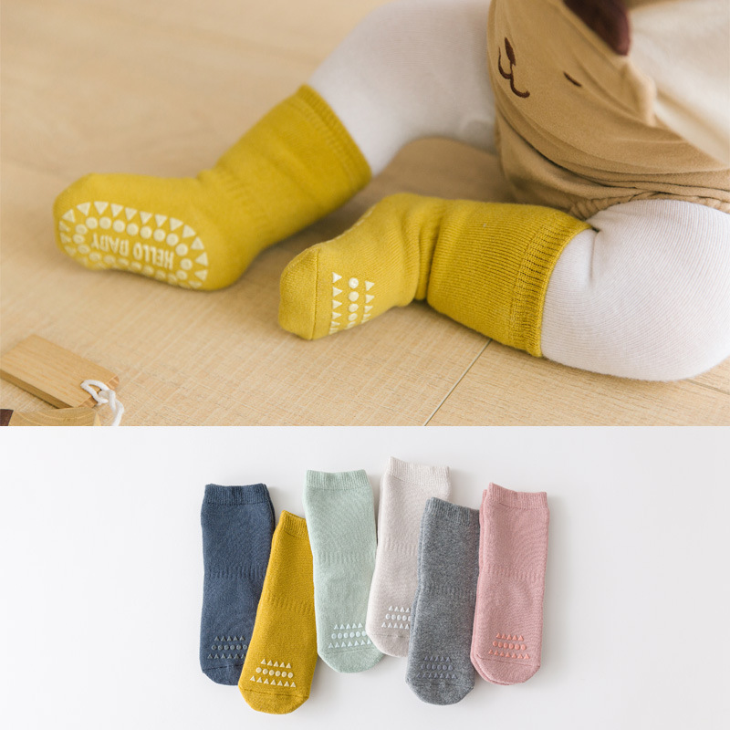 宝宝地板袜秋冬加厚防滑隔凉厚款保暖婴儿学步袜室内中筒袜-阿里巴巴