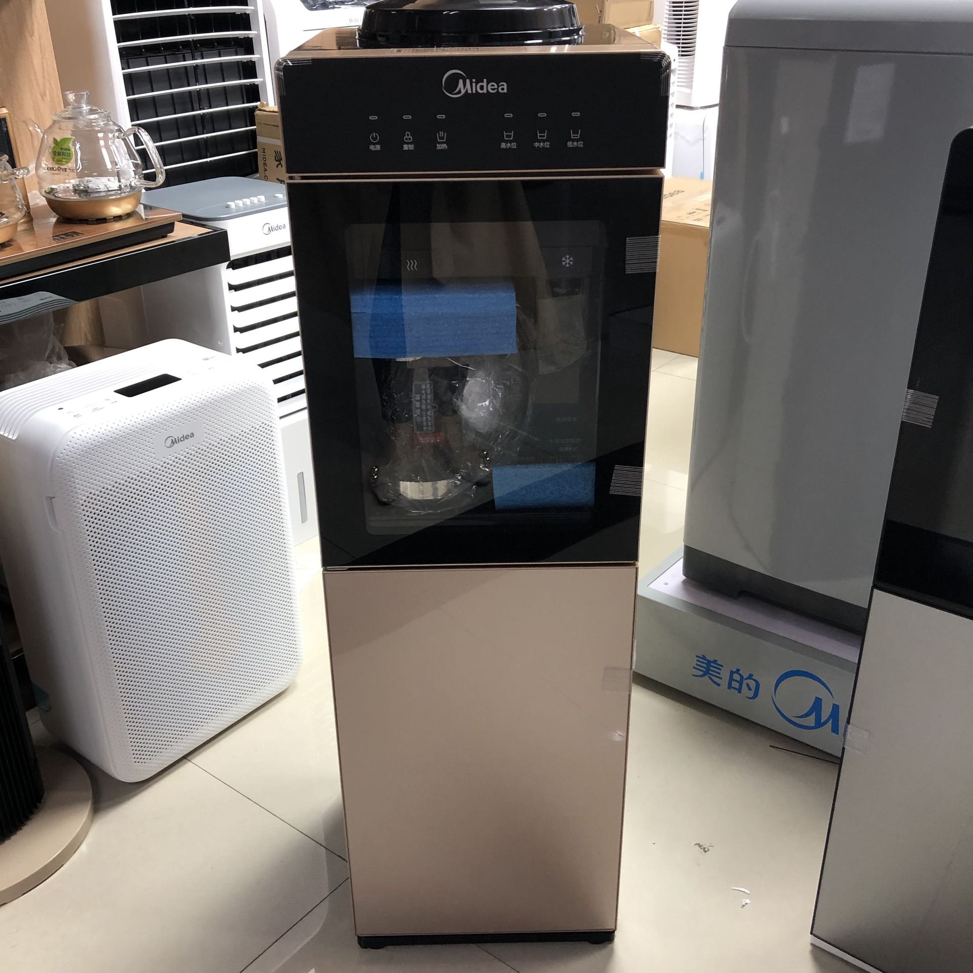 midea/美的饮水机myr827s-w沸腾胆饮水机温热单位采购家用新款正