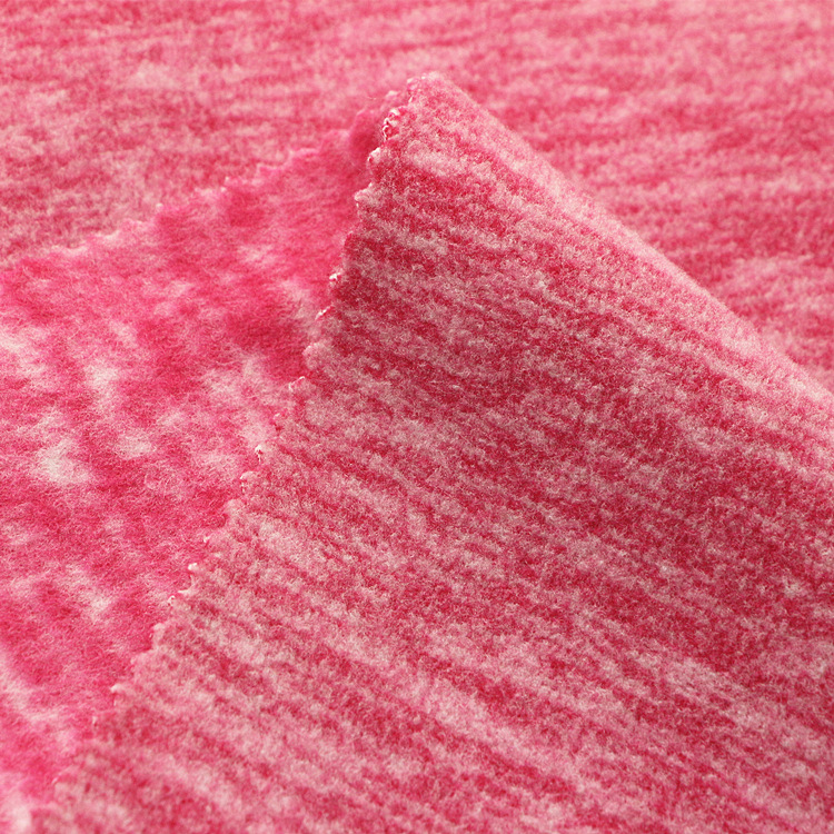 服装家纺毛毯面料针织纬编正包超细纤维涤纶阳离子双刷单摇粒绒布