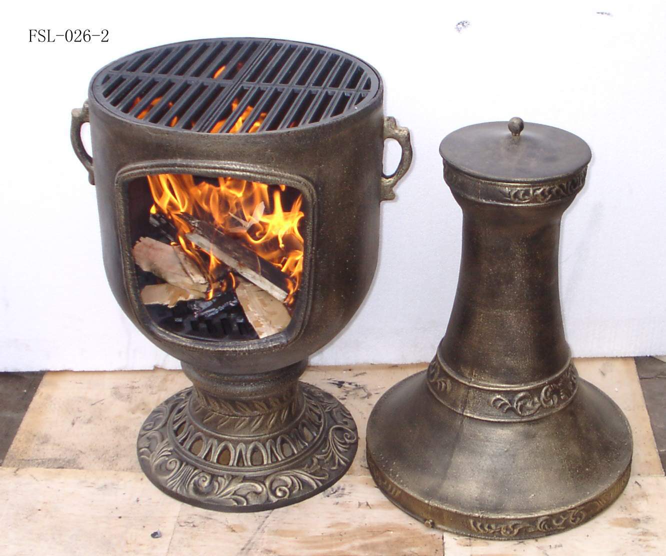 欧美款式锥形火炉,真火壁炉,户外火炉chimeneas