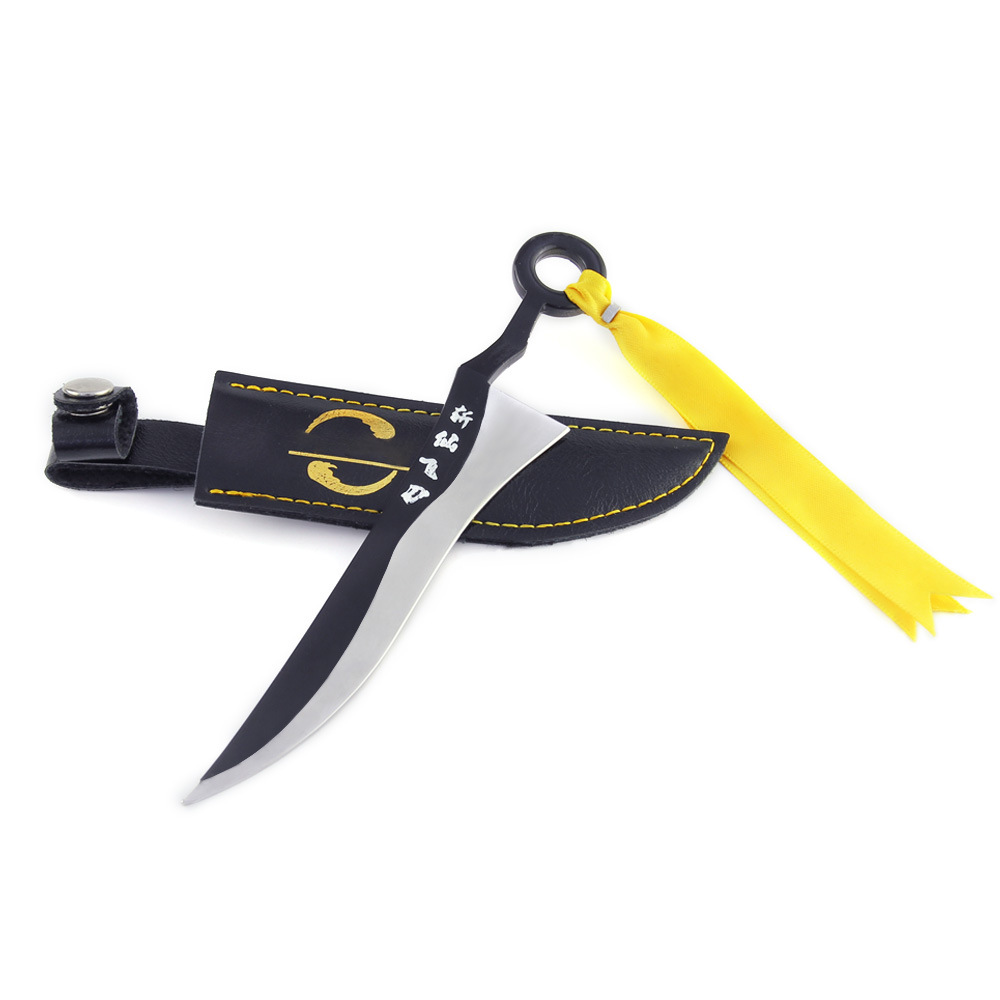 一人动漫周边贾正亮斩仙飞刀带皮套玩具模型刀剑金属摆件