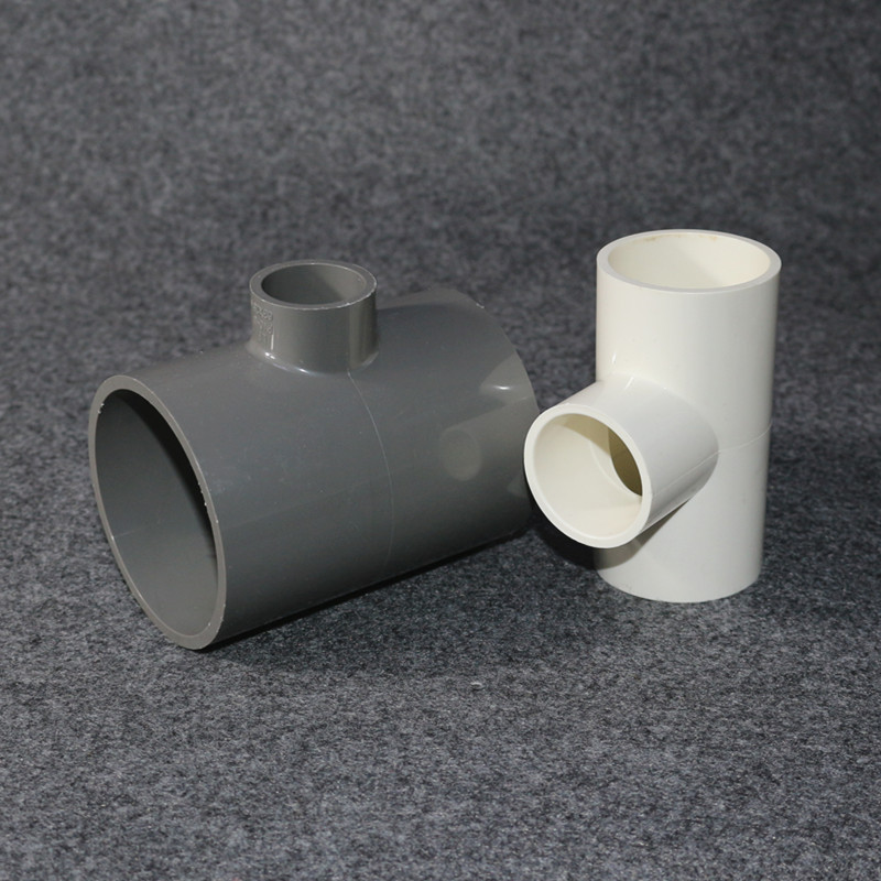 pvc异径三通pvc变径三通20-400pvc给水管胶粘承插异径三通接头