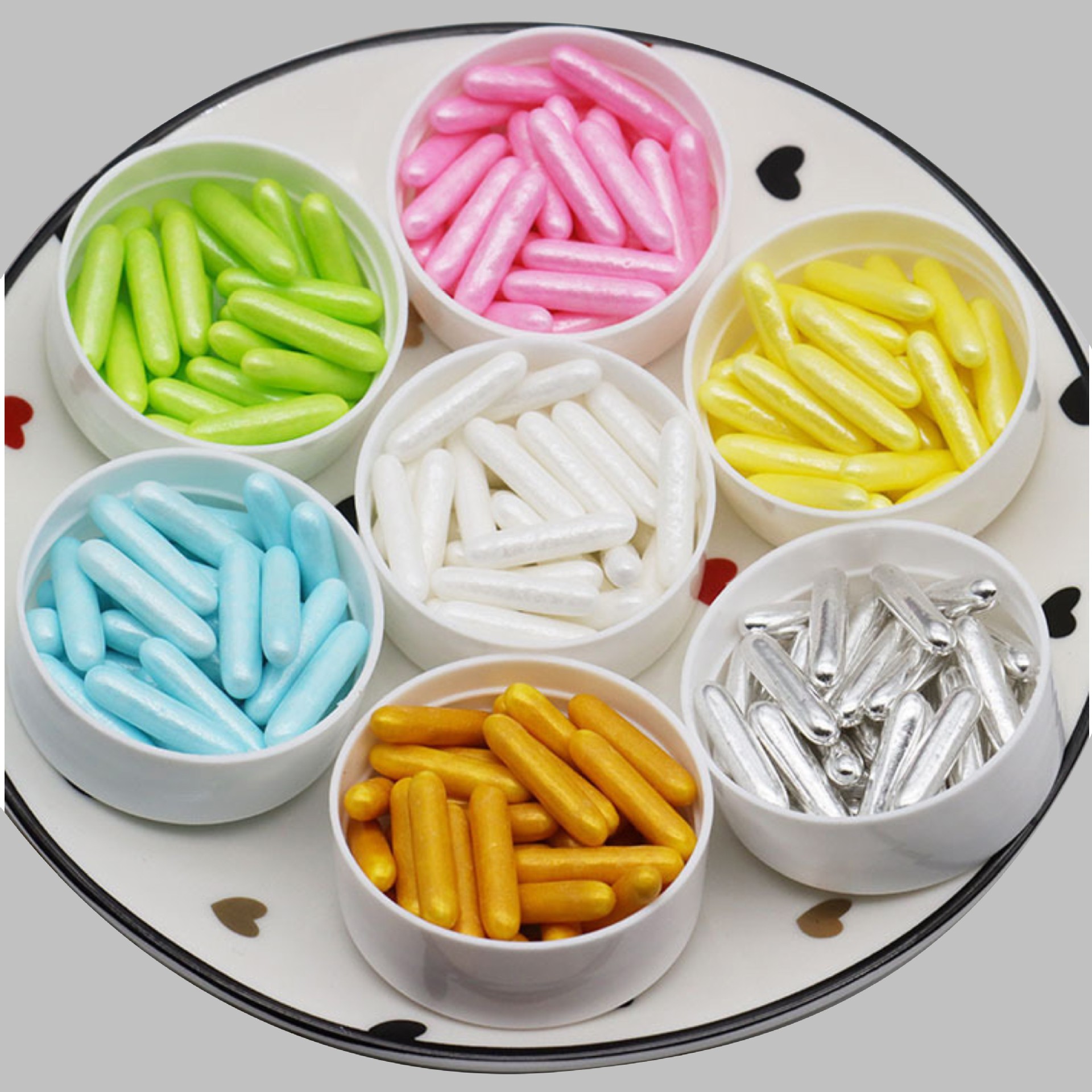 【粗糖针30g装】蛋糕装饰糖珠 糖棒 彩糖针 蛋糕装饰烘焙原材料