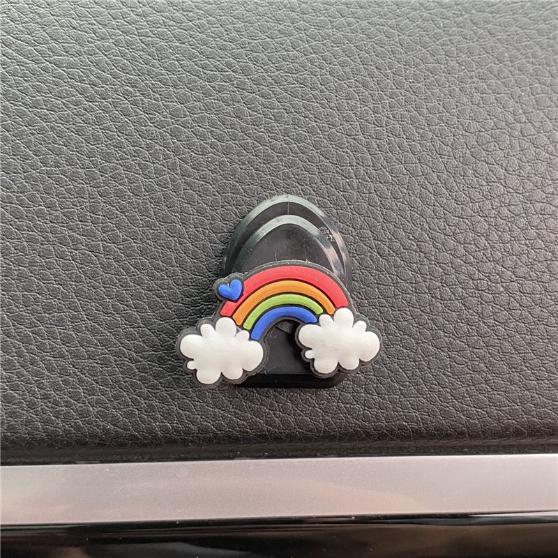 汽车迷你车载挂钩创意卡通多功能车用椅背车内前排粘贴式挂钩diy