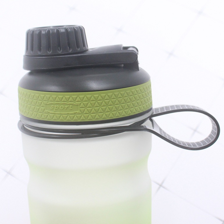 渐变磨砂摇摇杯太空杯塑料杯密封防漏旅行杯健身房便携水杯旅行杯