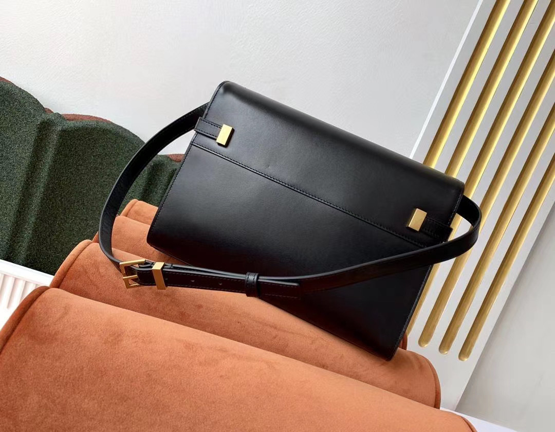 2020新款纯色曼哈顿法棍包腋下包牛皮单肩手提女包复古邮差小方包