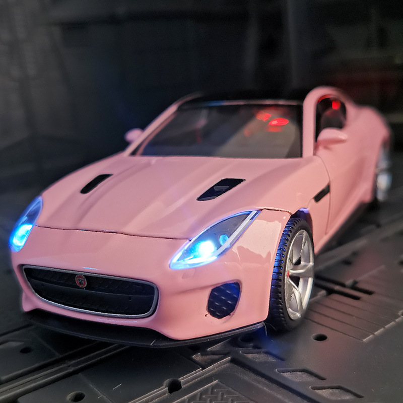 jk823556仿真捷豹ftype合金汽车模型男孩金属回力玩具车礼物摆件