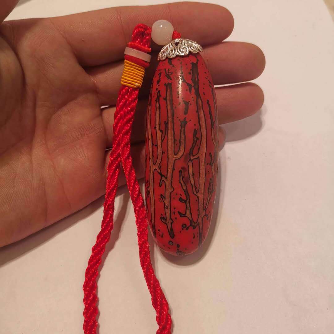 千眼菩提籽原籽原料菩提果千眼菩提彩果红果绿果手把件释迦菩提根