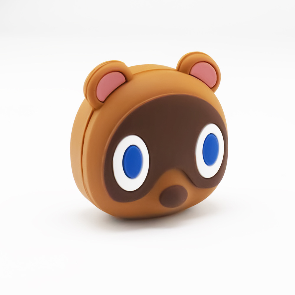 适用于三星galaxy buds live/pro蓝牙耳机硅胶保护套动物之森狸克