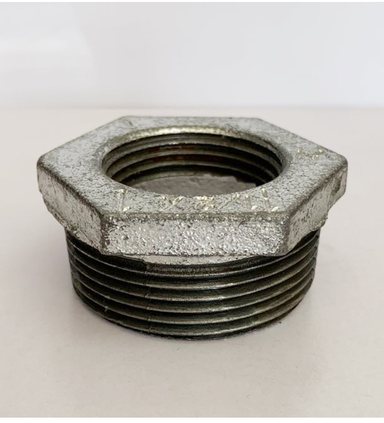 厂家批发玛钢补心水暖玛钢管件补芯热镀锌补芯内外丝变径接头