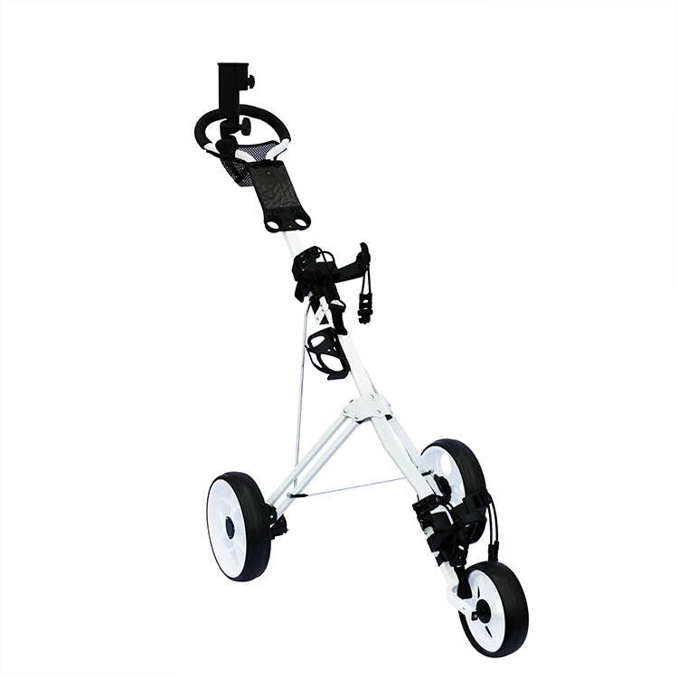 Factory Direct Supply Three-Wheel Golf Tricycle Trolley Foldable Storage and Carrying Golf Charter Golf Tricycle