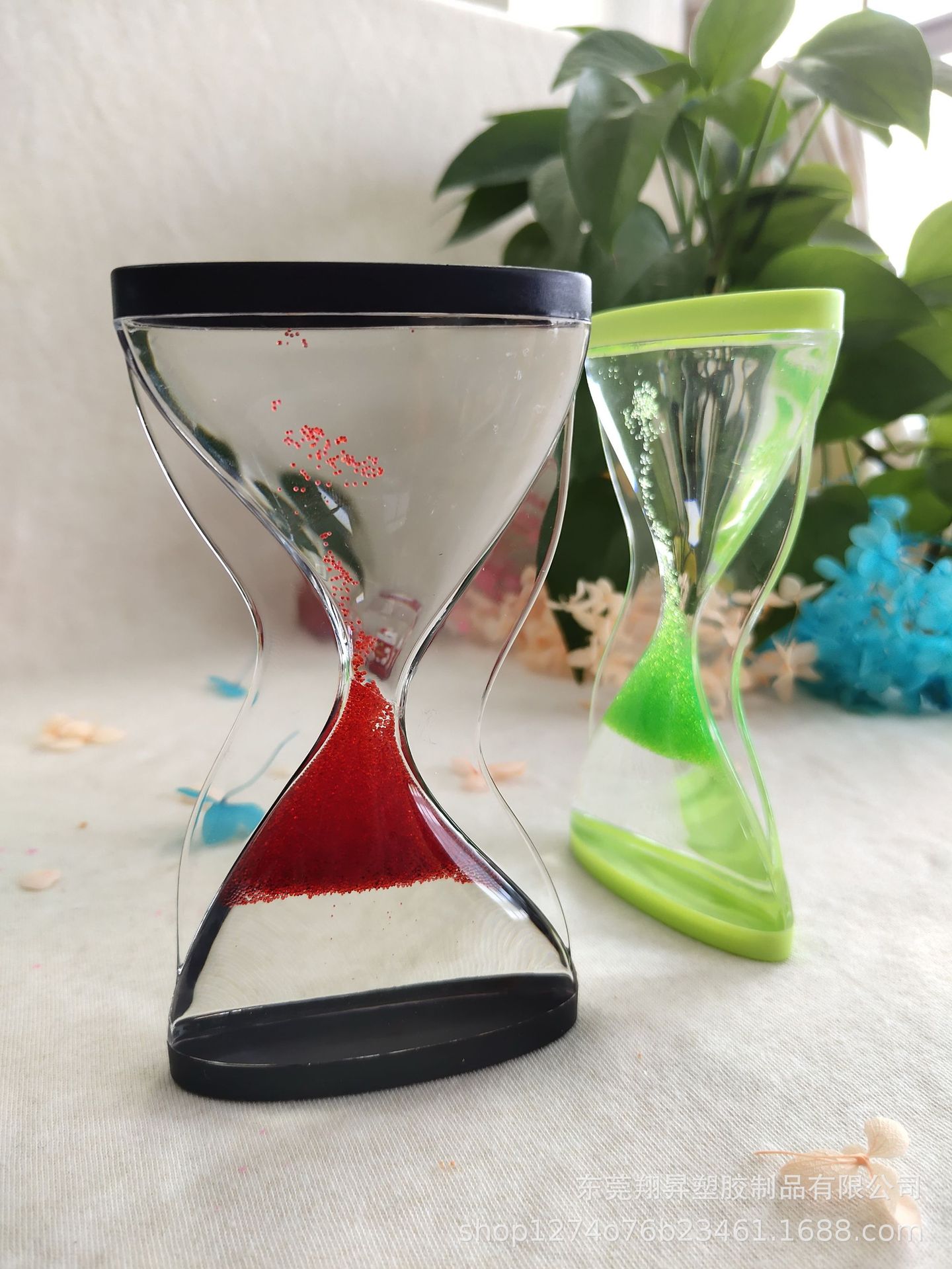 东莞货源 亚克力液体沙漏 s形沙漏 沙漏计时器 水沙 学生礼品摆件