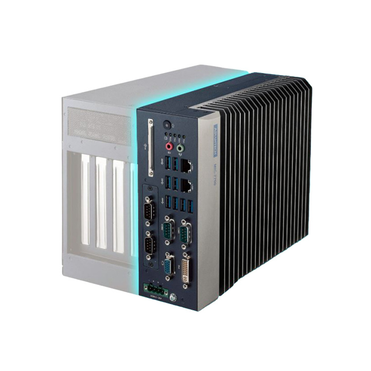 研华无风扇工控机mic-7700q/h台式机处理器工业级电脑工控一体机