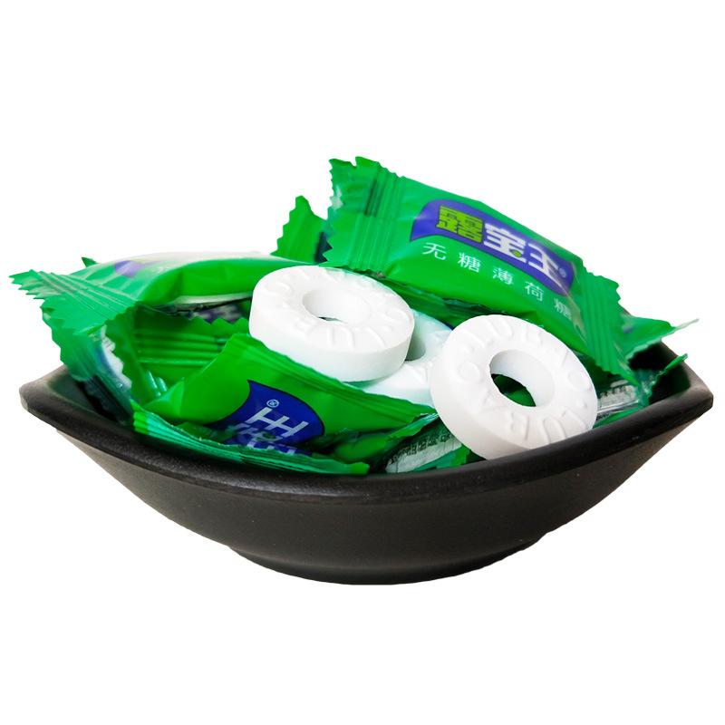 露宝王无糖薄荷糖750克/袋 有个圈的清凉口气清新商务招待用硬糖