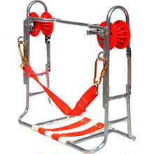 钢绞线滑椅电缆挂式钢绞线滑椅双轮滑板施工刹车大吊椅光缆滑车电