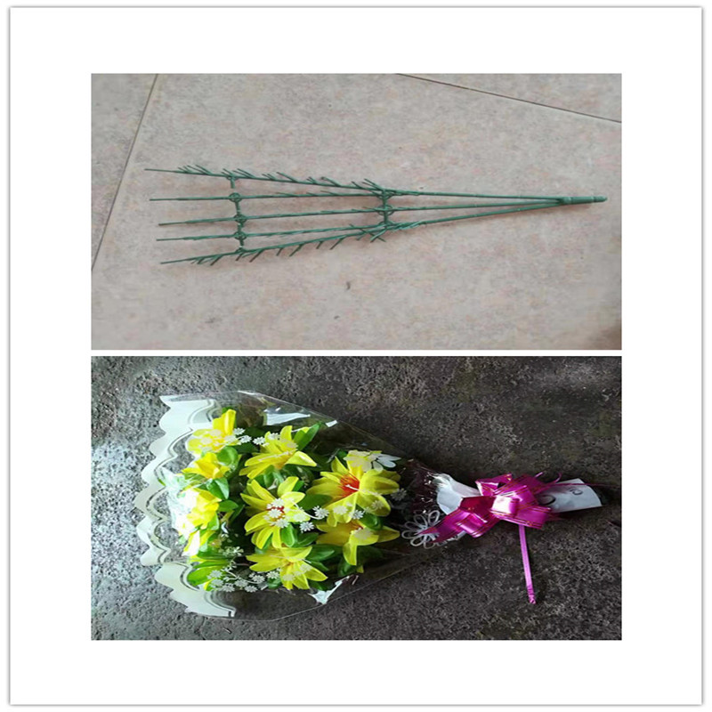 工厂直销批发仿真塑料花杆清明花支枝干花束成品配件