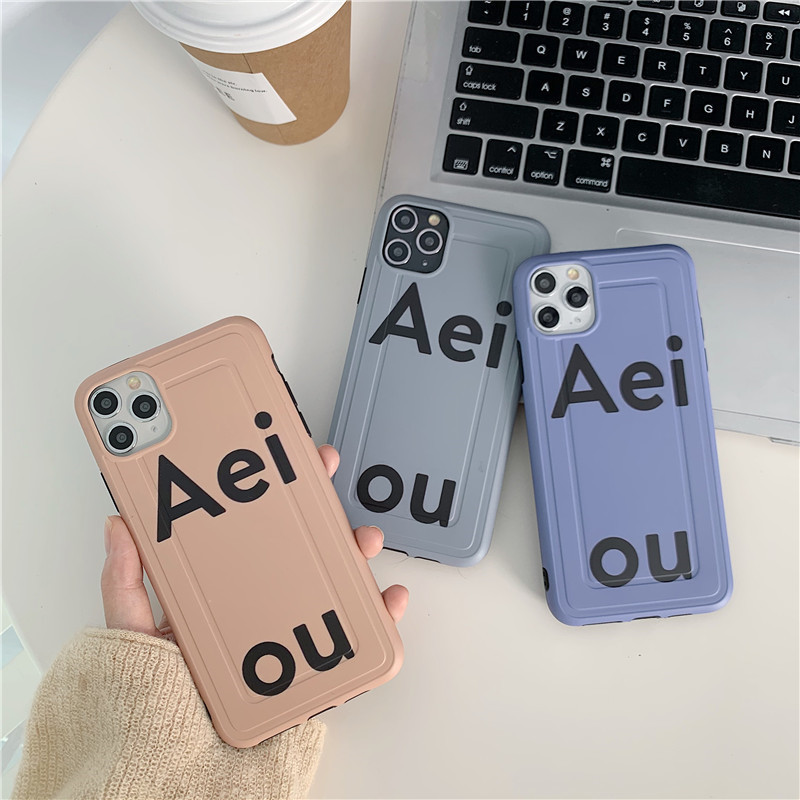 网红简约英文字母iphonexsmax手机壳xr适用苹果11pro/7/8plus软壳