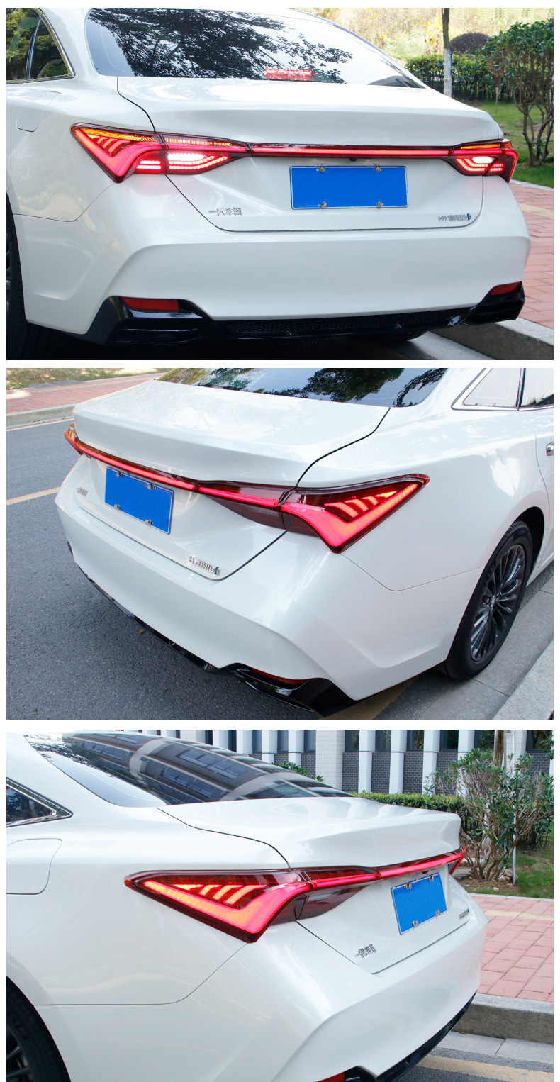 适用于19款丰田亚洲龙厂家直供亚洲龙贯穿式流水尾灯led刹车尾灯