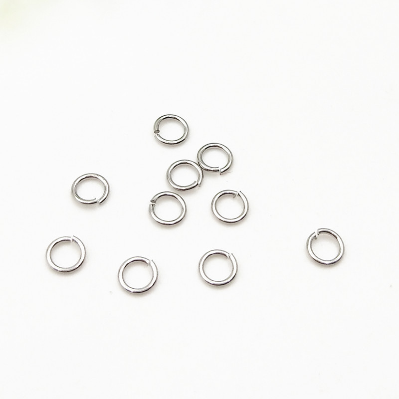 316l不锈钢单圈小号c圈钛钢线割圈 连接环开口圈小号多规格