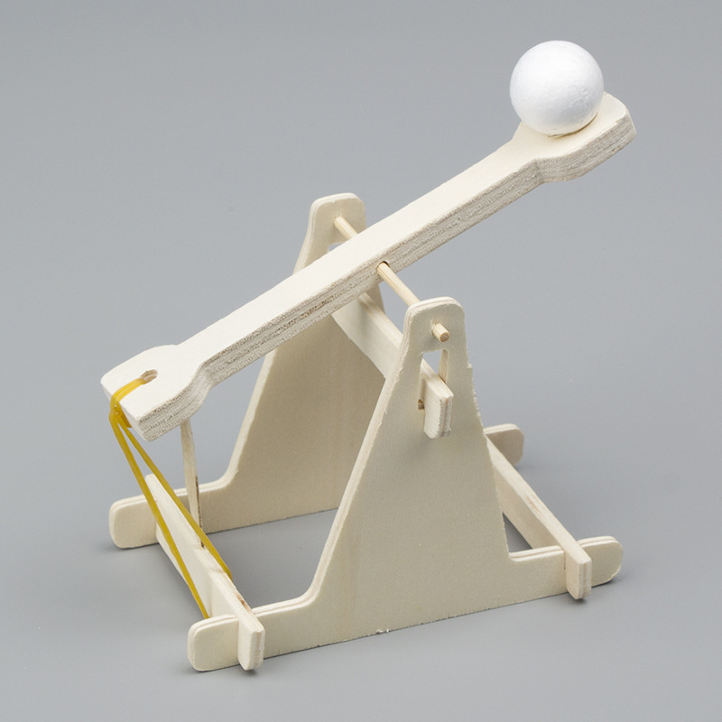 木制投石架科技小制作小发明diy材料投球古代投石车攻城投石机