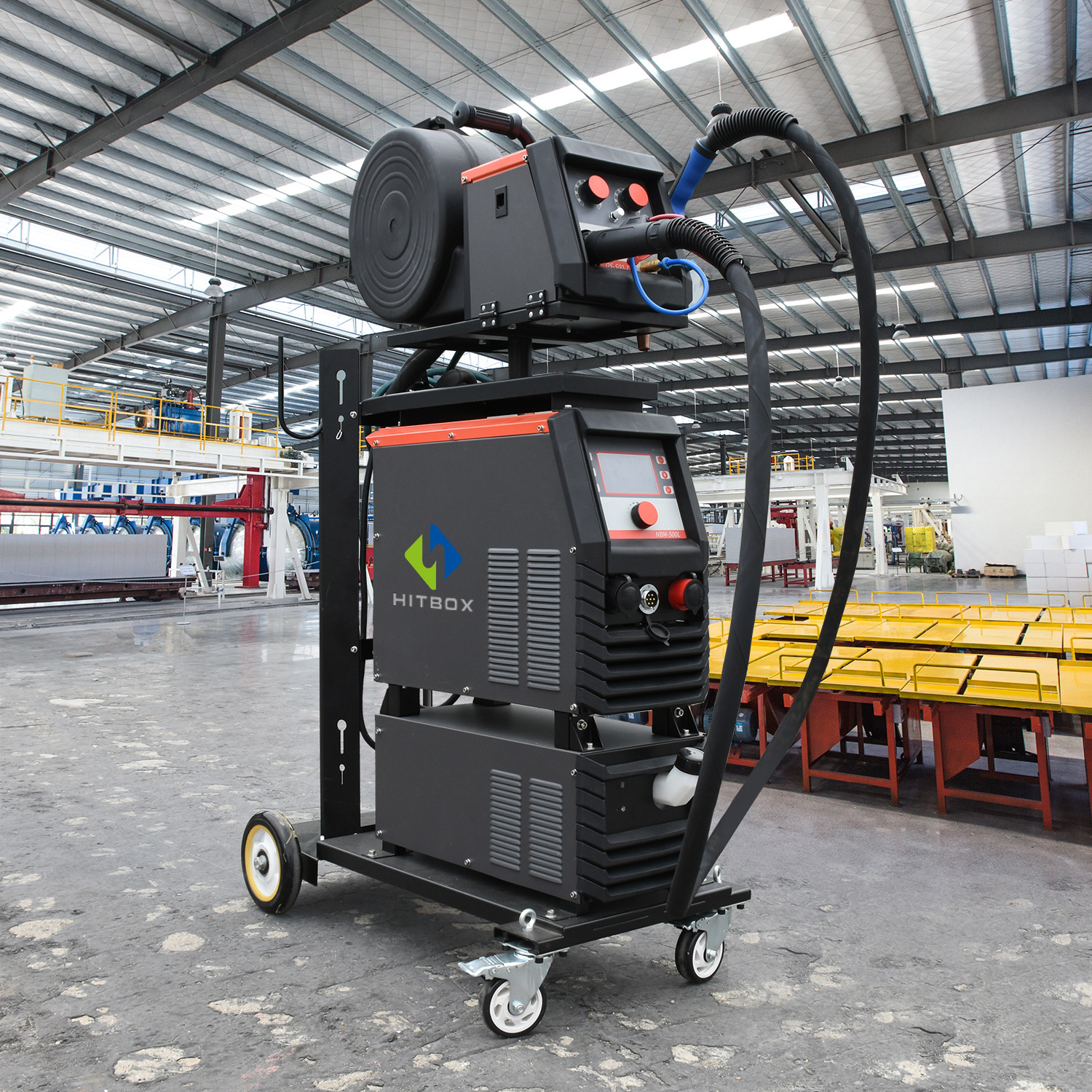 工业级mig500双脉冲铝焊机气保焊 铝模板专用焊机,推车加水箱