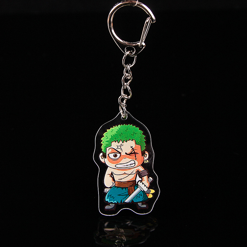 情侣钥匙扣定制照片双面挂件diy卡通头像亚克力钥匙链包挂饰定做