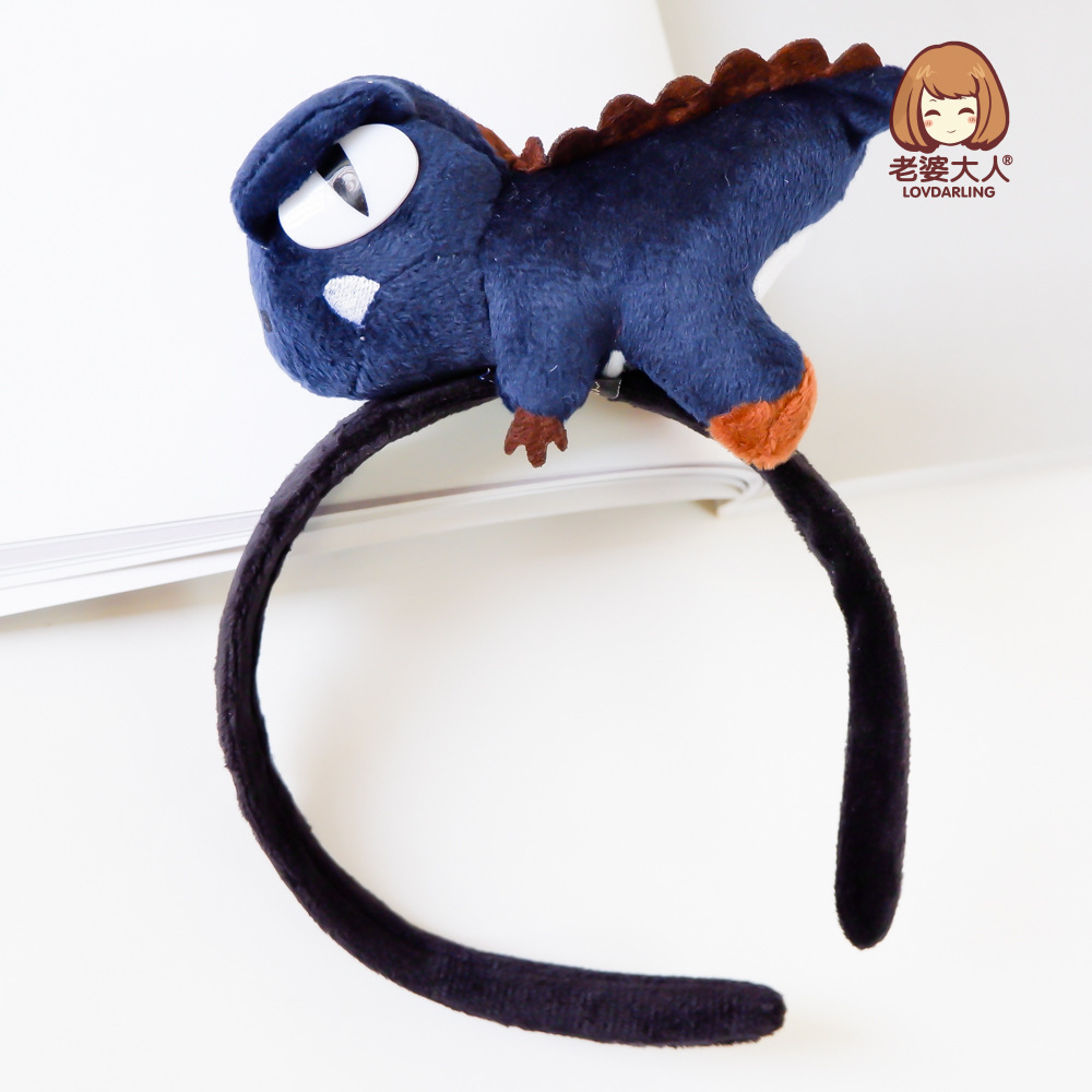 老婆大人饰品可爱洗脸发箍小恐龙头箍发卡卡通霸王龙