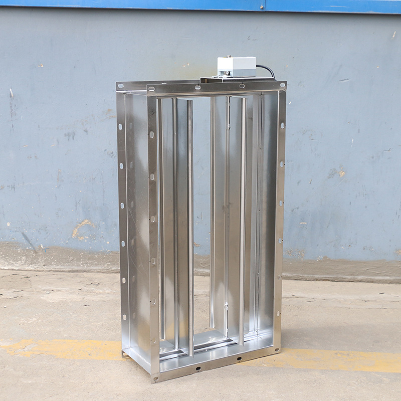 正业280度不锈钢全自动防火阀 电动对开多页调节阀 fh-fvd