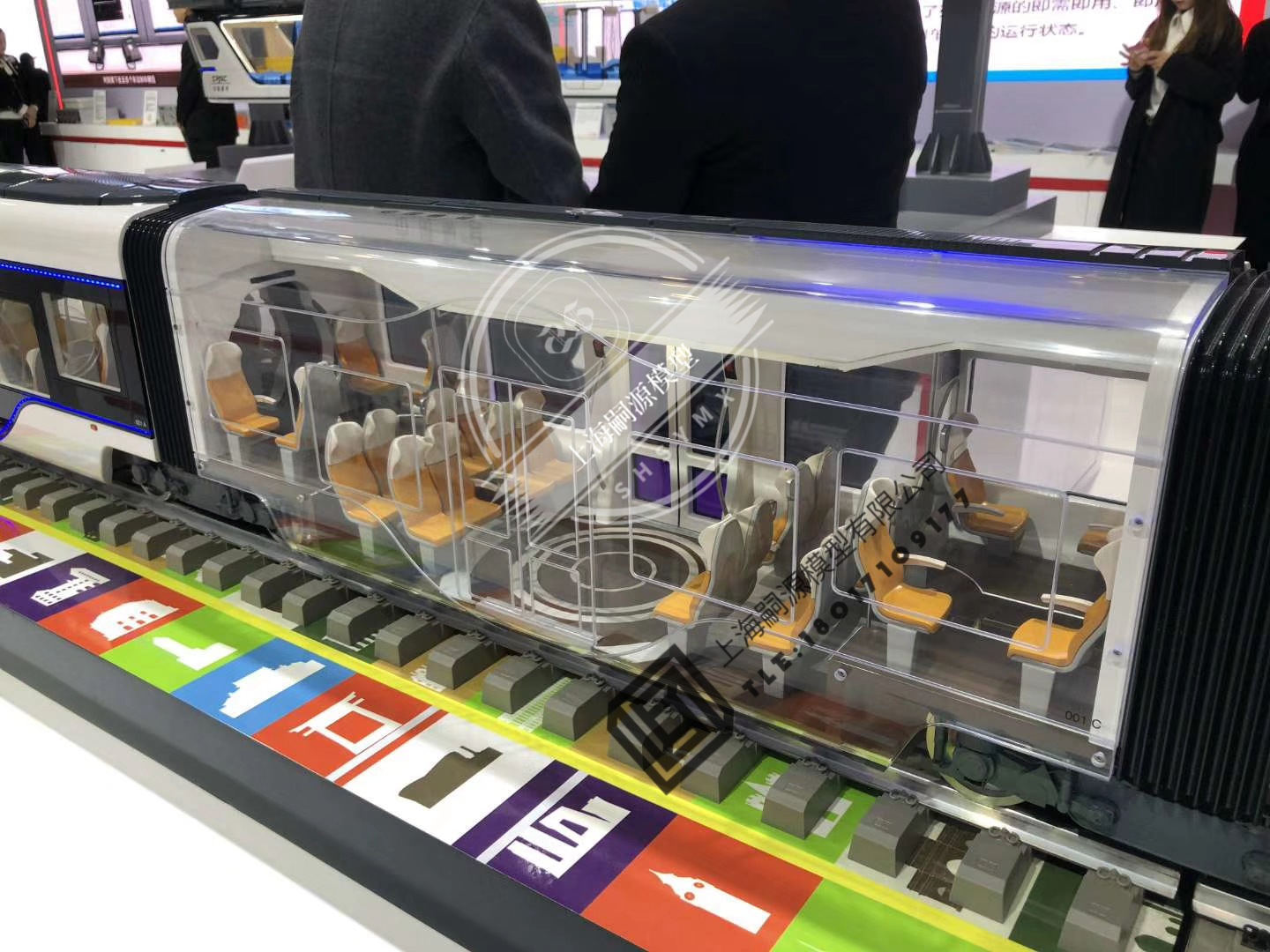 大比例仿真模型 1:15地铁 云轨 有轨电车模型 展览展示模型