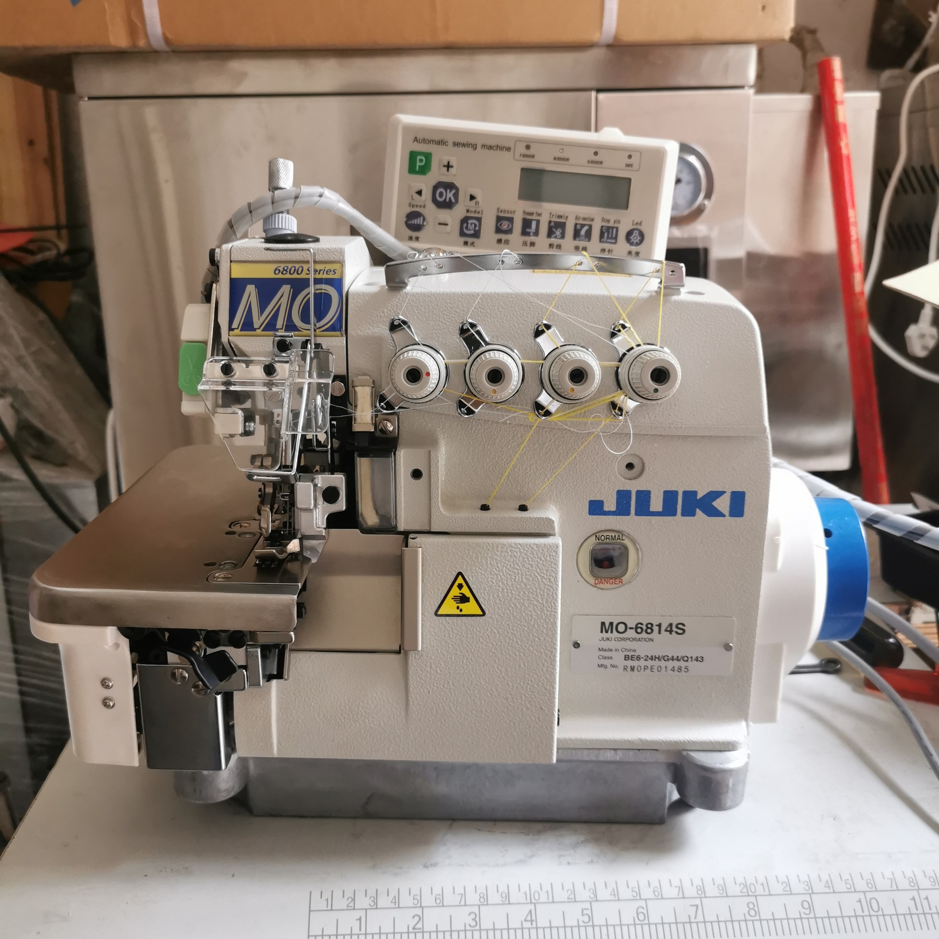 祖奇电脑工业包缝机juki-ddl-6814s重机原装拷克机批发