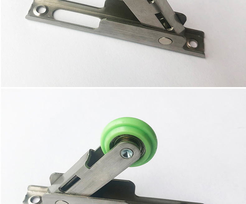 不锈钢人字弹跳轮推拉滚轮门窗防摆轮可调节门窗滑轮纱