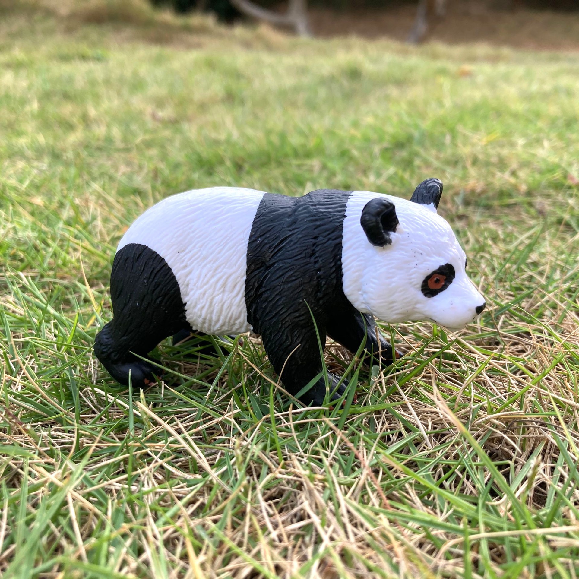 跨境仿真实心野生动物模型 大熊猫 小熊猫 熊猫玩具模型套装摆件