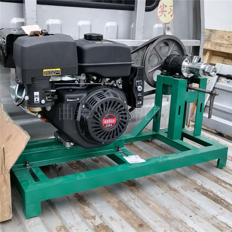 汽油动力粮食膨化机规格 小型玉米膨化机图片 流动车载式江米棍机