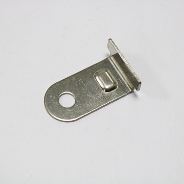 厂家供应优质l形铁片带孔_金属固定片挂钩加工定做