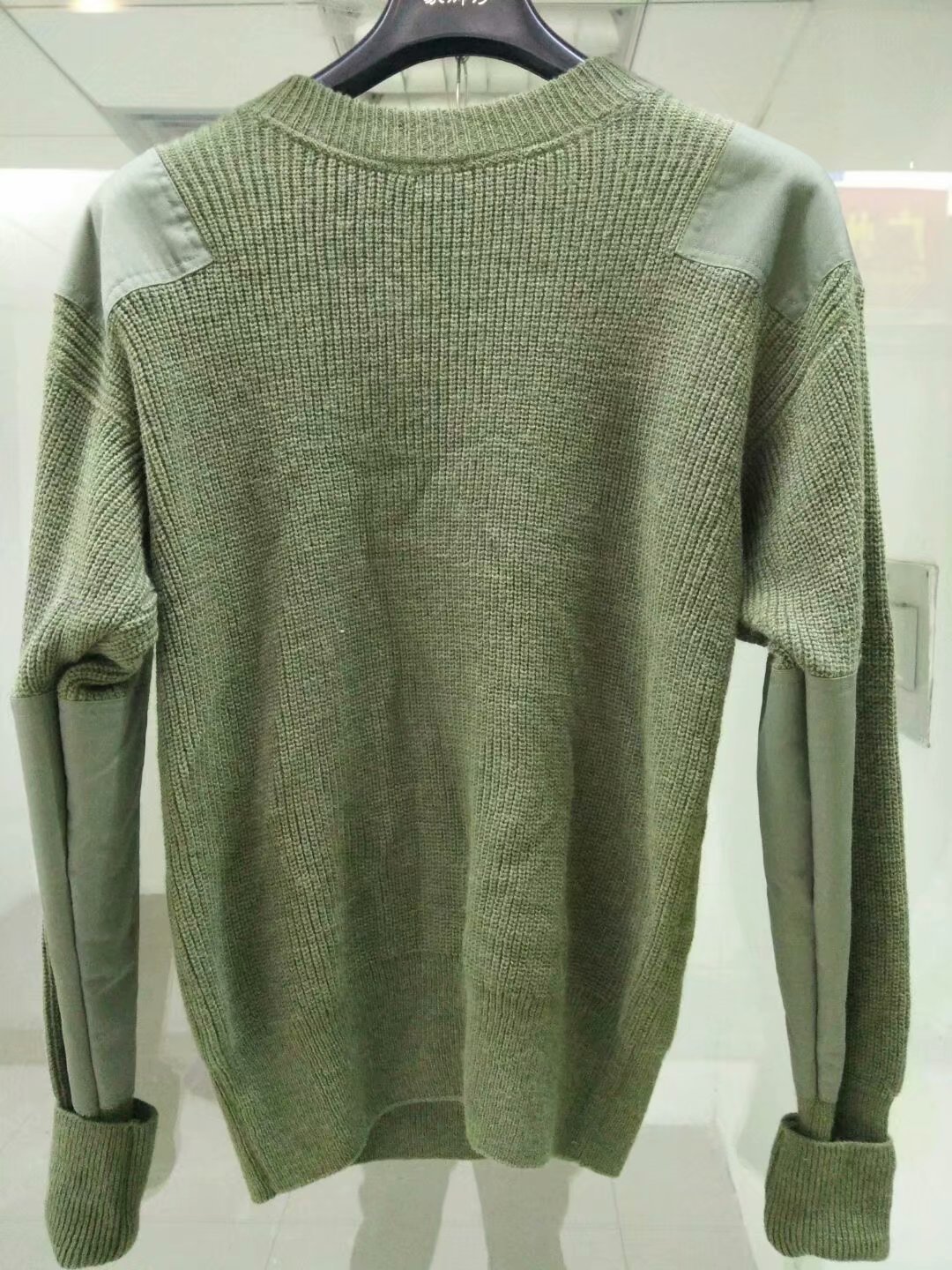 美军部队军绿羊毛衫 外贸羊毛毛衣现货 特价批发橄榄绿毛衣