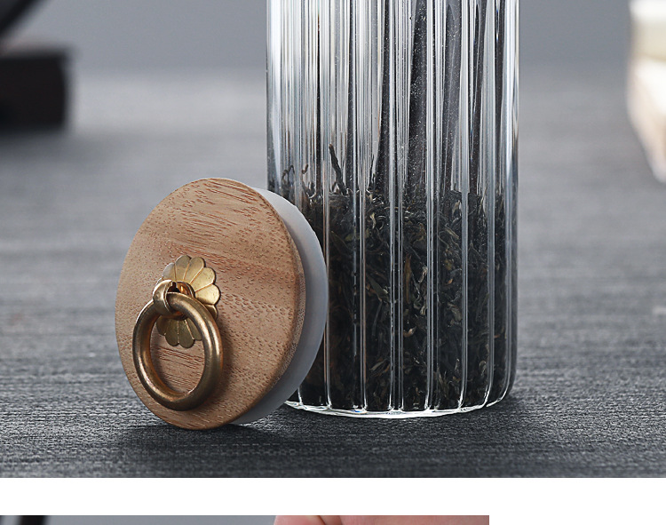 玻璃茶叶罐储物罐小号便携储茶罐迷你小食品杂粮花茶叶干果防潮